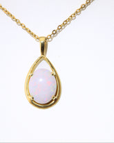 Handmade Australian Solid Coober Pedy Opal Pendant Necklace sterling silver