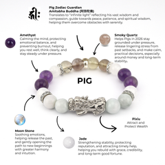 Pig Zodiac Pixiu Bracelet | Graceful Abundance
