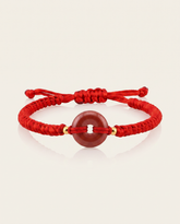 Cinnabar Charm Adjustable Red String Bracelet