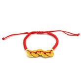 Five Emperors Coin Red String Bracelet