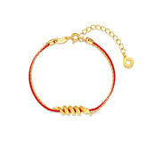 Snake Zodiac Red String Bracelet