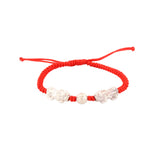 Double Pixiu Dragon Adjustable Red String Bracelet