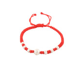 Six Character Mantra Blessing Adjustable Red String Bracelet