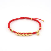 Five Emperors Coin with Hulu Red String Bracelet