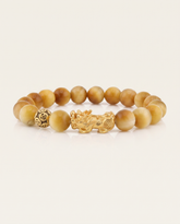 Mini Confidence Charm | Pixiu Dragon Light Tiger Eye Bracelet