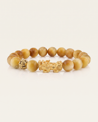 Mini Confidence Charm | Pixiu Dragon Light Tiger Eye Bracelet
