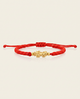 Pixiu Dragon Adjustable Red String Bracelet