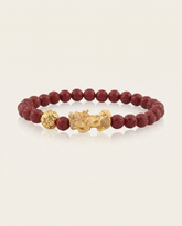 Prosperity Charm | Mini Pixiu Dragon Red Cinnabar Bracelet