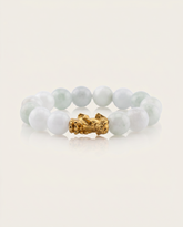 Quiet Clarity | Pixiu Dragon White Jade Bracelet