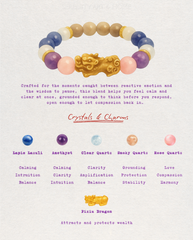 Clear Mirror Pixiu Bracelet, side view