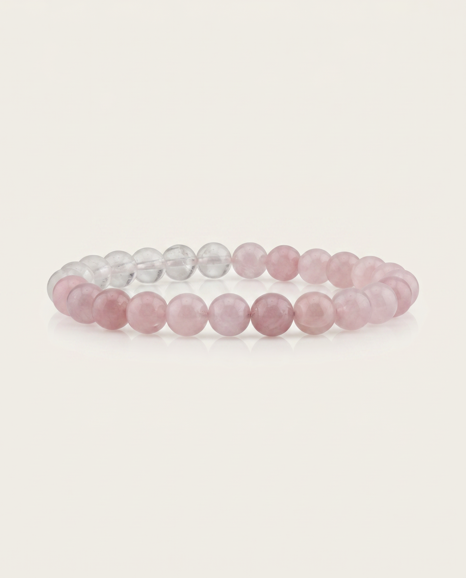 Rose & Clear Quartz Bracelet