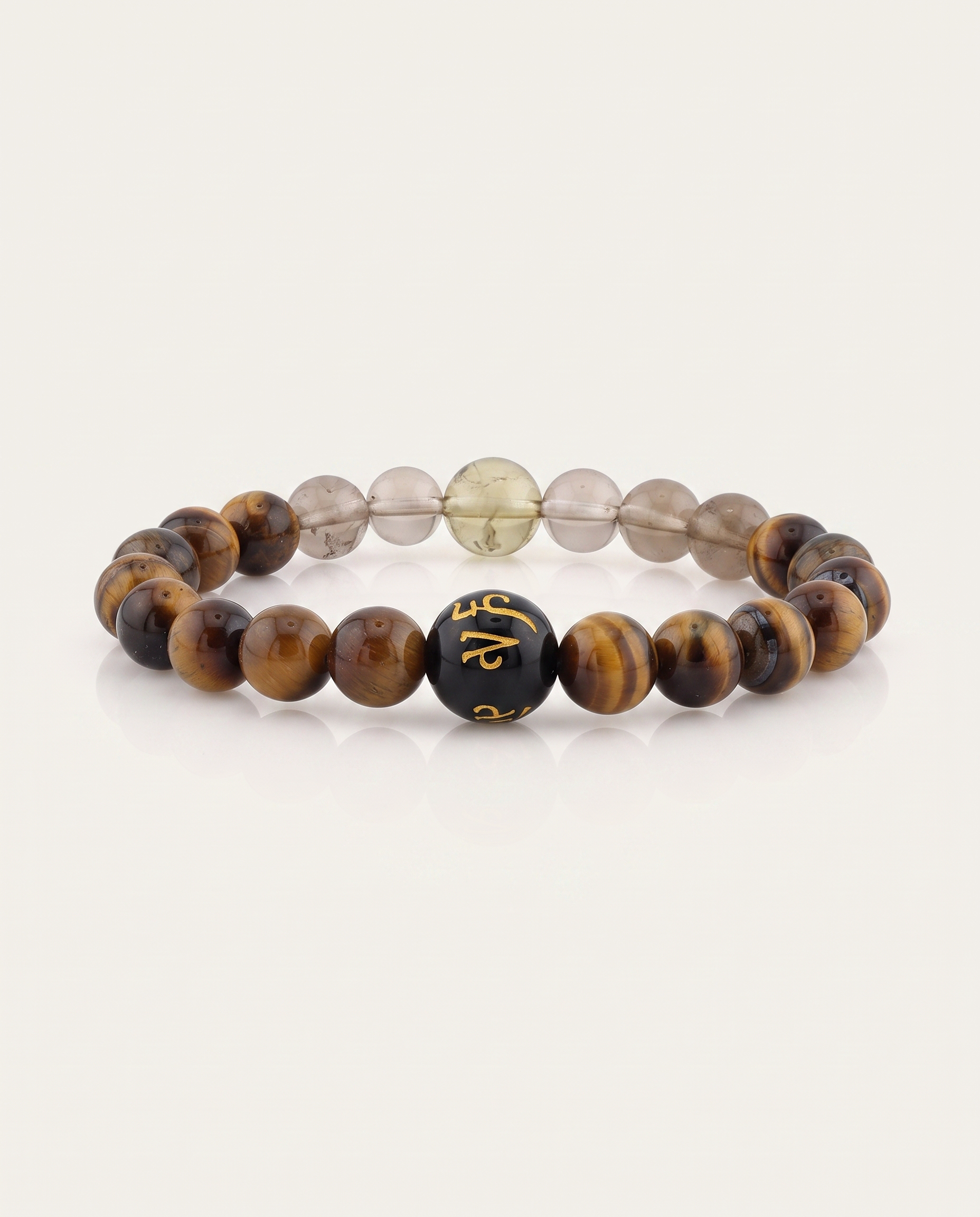 Smoky Quartz with Tiger Eye Bracelet