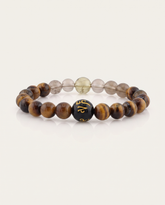 Smoky Quartz with Tiger Eye Bracelet