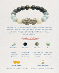 Moon Veil Pixiu Bracelet, side view