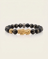 Wealth Charm | Pixiu Dragon Obsidian Bracelet