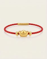 YuanBao Wealth Charm Red String Bracelet