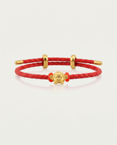 Zodiac Adjustable Red Leather String Bracelet