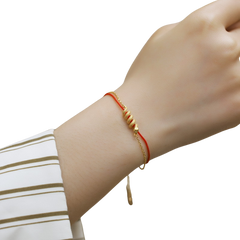 Snake Zodiac Red String Bracelet