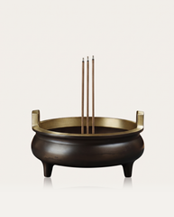 Black Brass Tripod Incense Censer