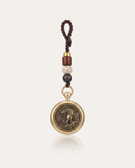 Brass Zodiac Coin Keyring