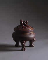 brown incense burner