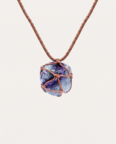 fluorite crystal necklace
