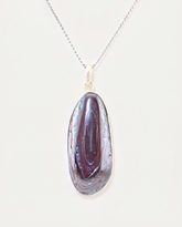 earth vessel solid australian opal necklace