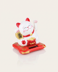 Solar Powered Maneki Neko Lucky Fortune Cat 1 photo 3