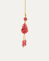 Laughing Buddha Cinnabar Hanging Charm, studio photo