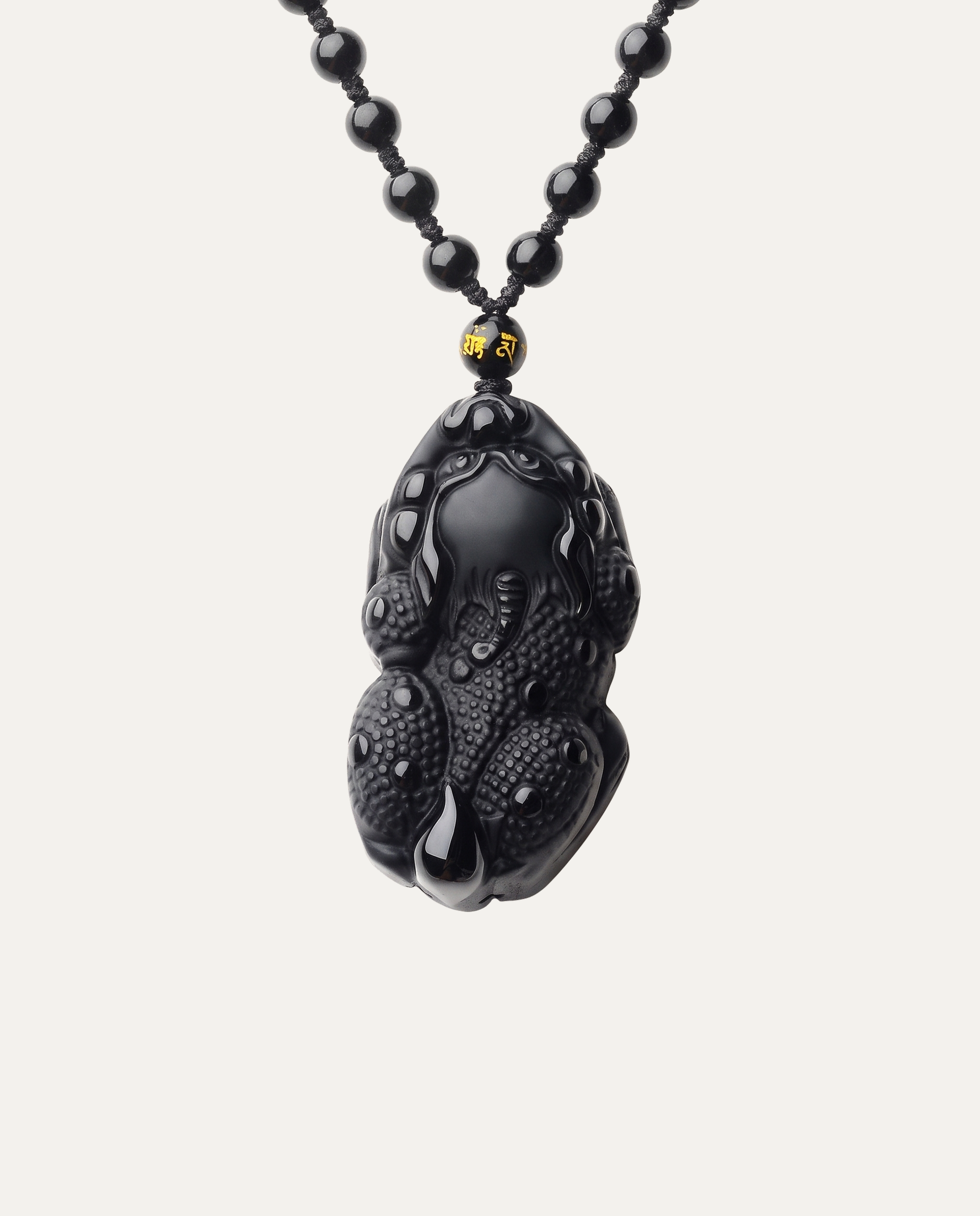 Obsidian Pixiu Necklace