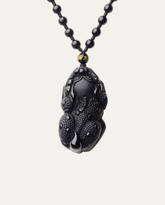 Obsidian Pixiu Necklace