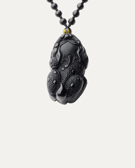 Obsidian Pixiu Necklace