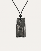 Raw Shungite Pendant Necklace, 10 to 20g stone on black cord
