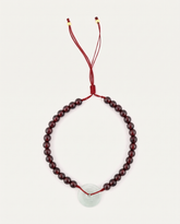Red Agate & Jade Red String Bracelet
