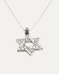 Six-pointed star titanium steel necklace photo 2