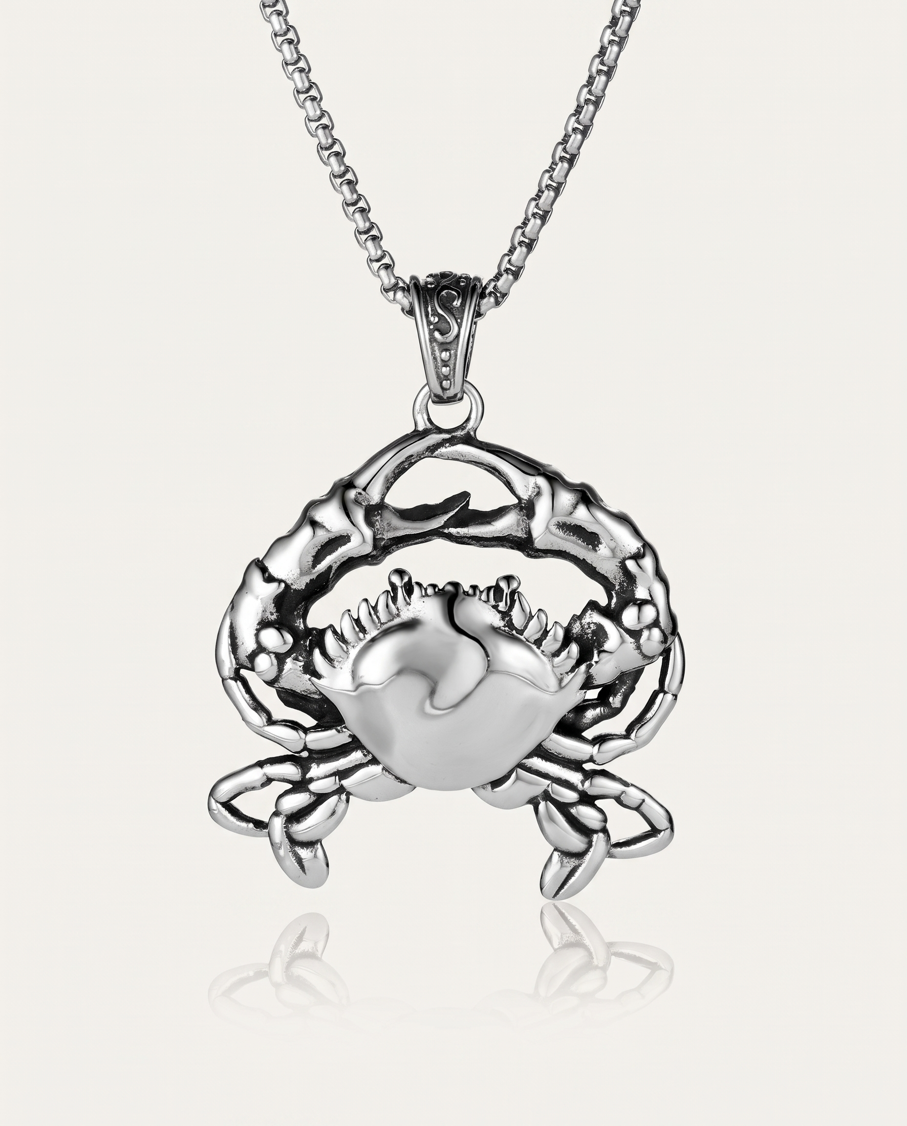 Steel Crab Pendant