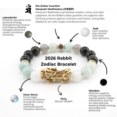 Rabbit Zodiac Pixiu Bracelet | Steady Clarity