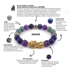 Snake Zodiac Pixiu Bracelet | Arc of Ascendance