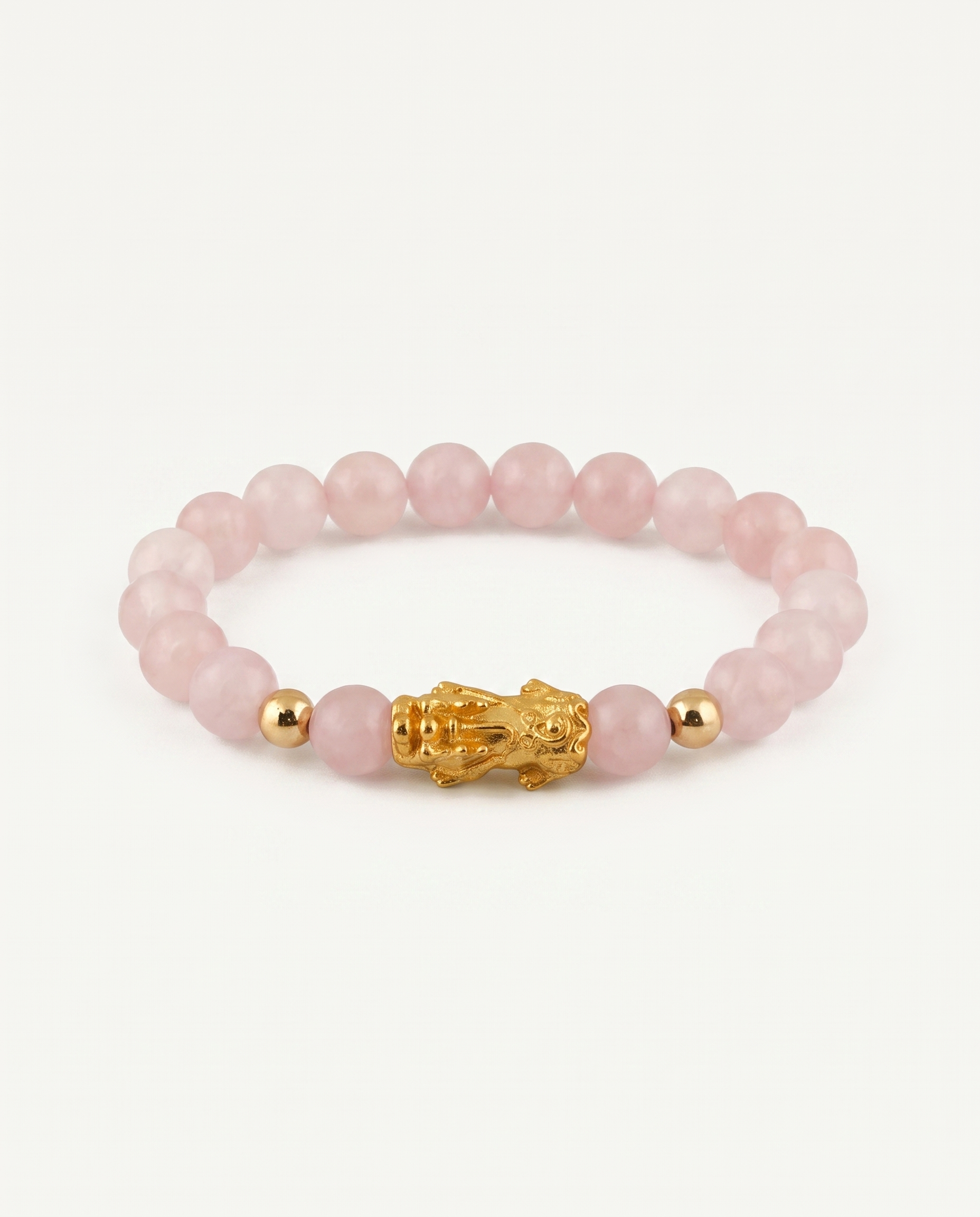 Blessing Charm | Pixiu Dragon Rose Quartz Bracelet, alternate view
