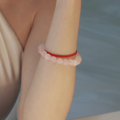 Rose & Clear Quartz Bracelet