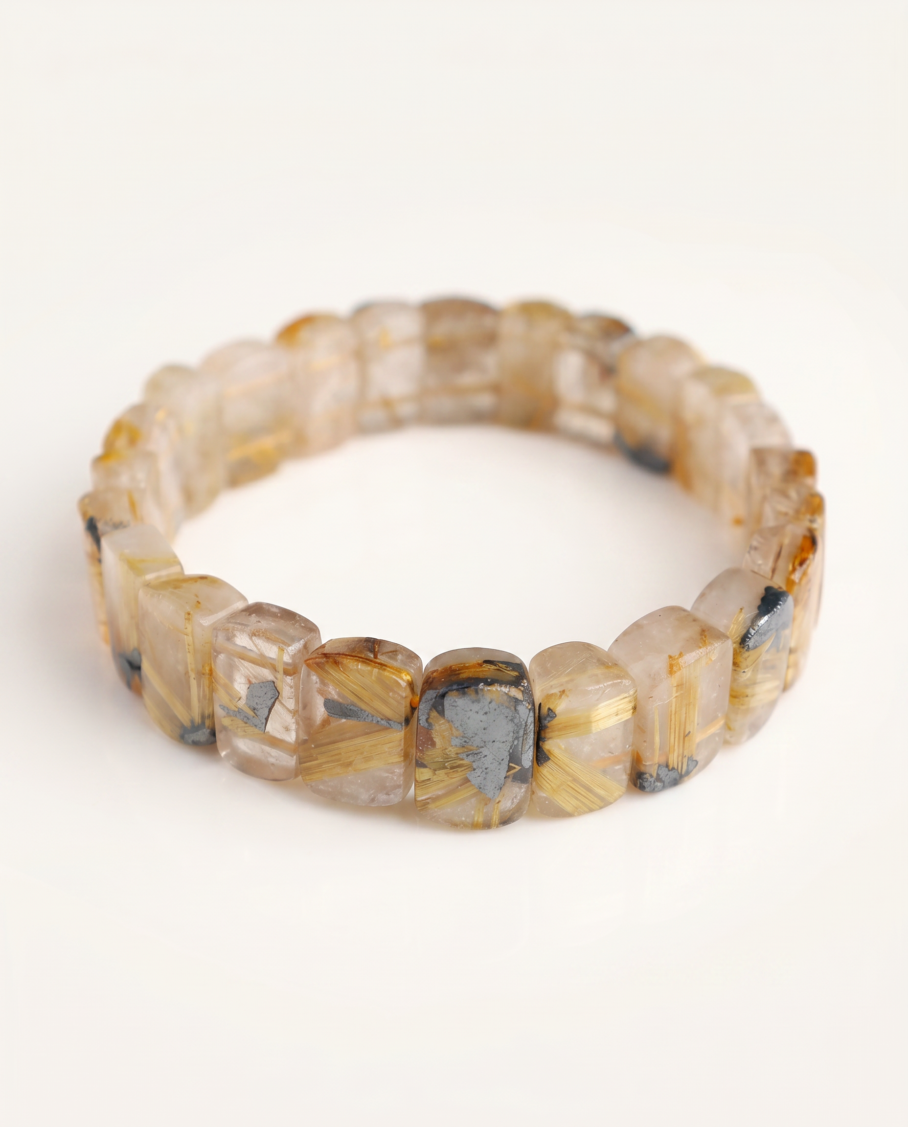 Rutilated Quartz Bracelet studio