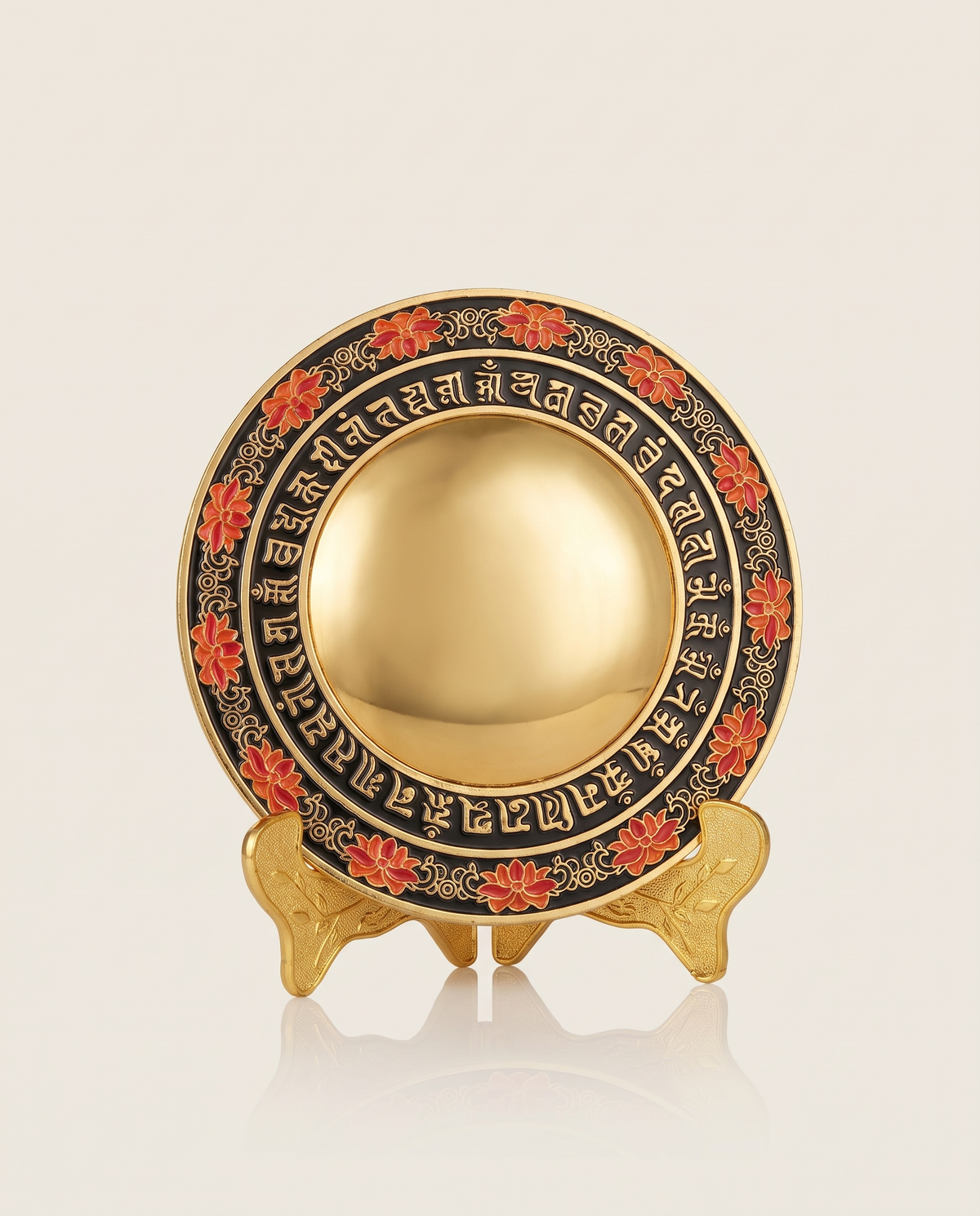 Cundi Bodhisattva Mirror with Stand