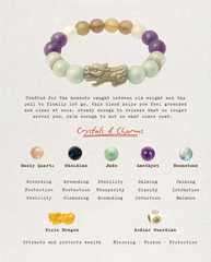 Moonlit Orchard Pixiu Bracelet, side view