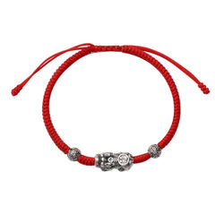 Pixiu Adjustable Red String Bracelet (Pre-order, ships July)