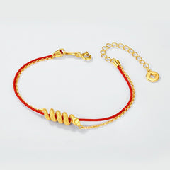 Snake Zodiac Red String Bracelet
