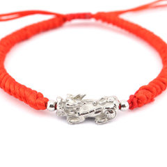 Pixiu Dragon Adjustable Red String Bracelet