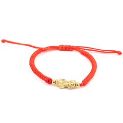 Pixiu Dragon Adjustable Red String Bracelet