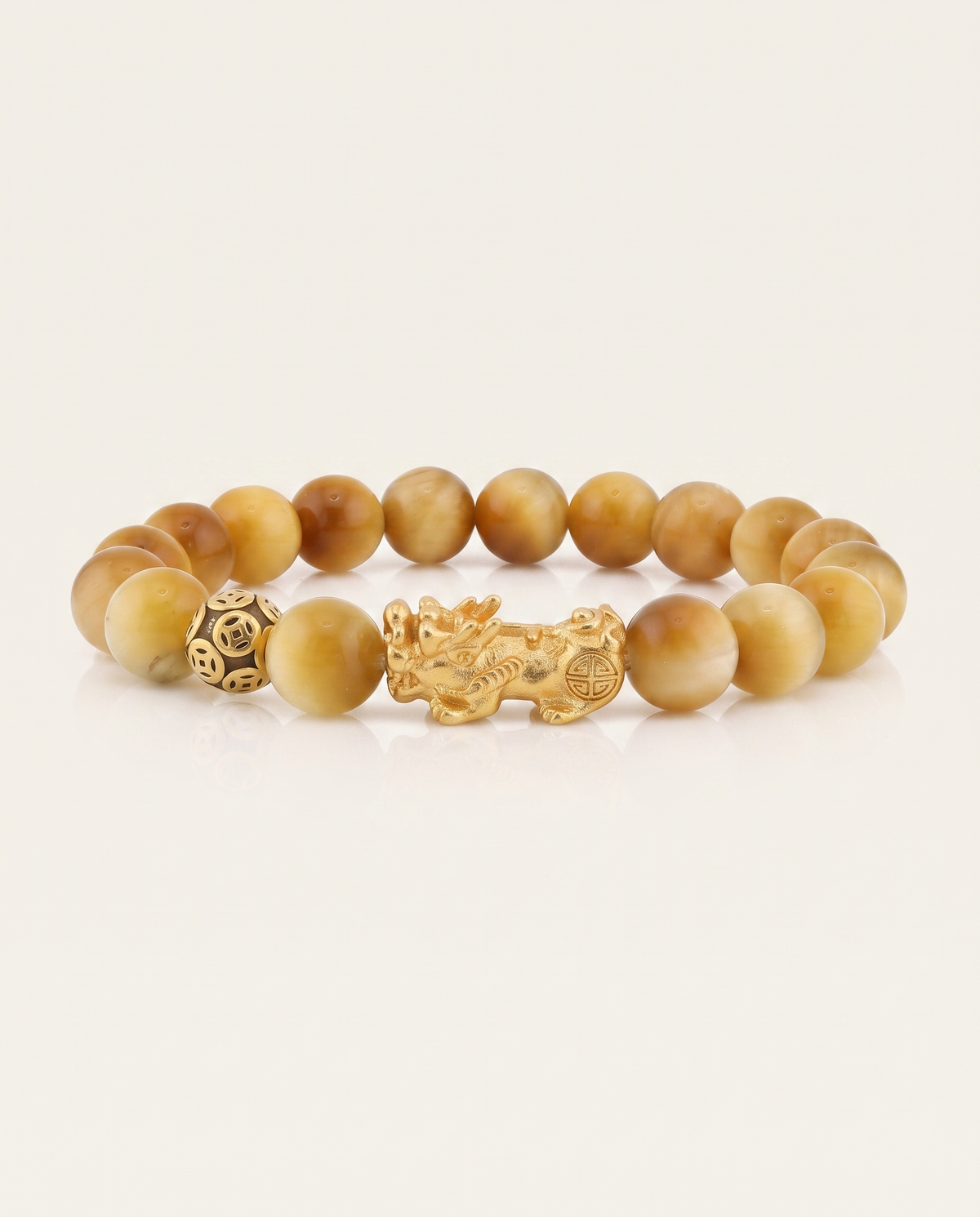 Mini Confidence Charm | Pixiu Dragon Light Tiger Eye Bracelet