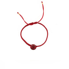 Cinnabar Charm Adjustable Red String Bracelet
