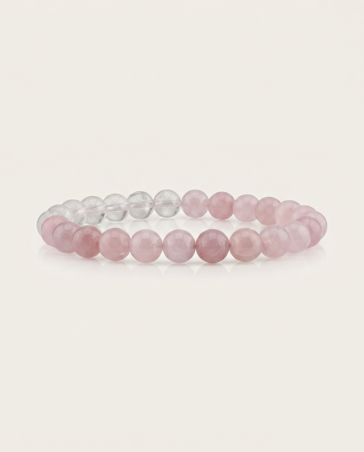 Rose & Clear Quartz Bracelet
